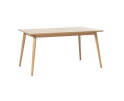 Eettafel Barrali rechthoekig - eikenfineer naturel - 150x90x75 cm - uitschuifbaar