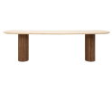 Dining table Lagoon MORTEX danish oval 270,76x270x110 cm, teakwood + mortex