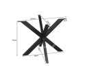 Matrixpoot Rond Zwart 140 cm Koker 4x8 cm