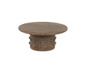 Coffee table PopDot 80x80cm - bruin | BY-BOO