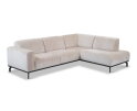 Hoekbank Avani met ottomane rechts - Beige &ndash; 256x188x77 cm &ndash; Modern