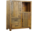 Kabinetkast Brent gerecycled hout naturel - 100 x 40 x 120 cm