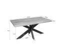 Boomstamtafel Dakota Naturel Mangohout 140 cm