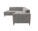 Hoekbank Viano Links stof Bella 55 Taupe Grijs gem&ecirc;leerd -  255x200x84 cm - modern
