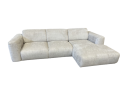 Hoekbank Kiki Cremona 14 - 2-zits arm links + chaise lounge arm rechts - 282x165 cm - Beige