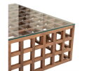 Salontafel Heras 90x90cm - bruin | Eleonora