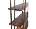Bookrack Flare High, 5 open racks (Knock Down),220x130x40 cm, suar wood