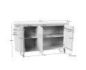 Dressoir Solana Bruin Mangohout 165 cm