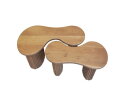 Salontafel set/2 fuse - Massief acacia naturel