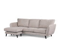 3 seater sofa CL left, fabric Orinoco 23, K460 beige, black leg