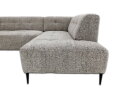 Hoekbank Viano rechts stof Bella 55 Taupe Grijs gem&ecirc;leerd -  255x200x84 cm - modern