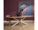 Eiken eettafel Ferris | Deens Ovaal 200 cm | Naturel | Poot Sand