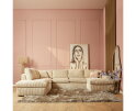 MySofa Teddy U-bank Ribstof - Beige