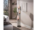 Vloerlamp Cocoon 5-lichts Frosted Sienna bruin &ndash; hotel chique design - 35x35x178 cm