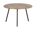 Rodi Bijzettafel L Hout/metaal Bruin 38xØ60 - WOOOD