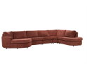 SEVN Selina modulaire hoekbank - Organisch - Yarra Oudroze - 423x251 cm - Zelf samen te stellen