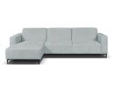 Hoekbank Nolan met Chaise Longue Links &ndash; Cremona Stof - Lichtgrijs - 275x150x84 cm