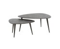 Salontafel Marquina set van 2 niervormig - marmerlook