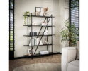 Wandkast 140cm 5 laags Piega - Grijs
