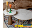 Salontafel Ryan | Wit marmer 70 cm