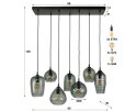 Hanglamp Hexagon | 7 lampen
