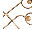 Symphony Wanddeco Metaal Antique Brass - BePureHome