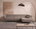 Hoekbank Bloemendaal met eiland rechts - Kentucky Liver - Taupe - 308x226 cm