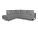 Hoekbank Valenzo Grijs - Memphis 6 &ndash; Ottomane links &ndash; 265x210 cm