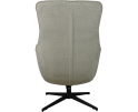 Draaifauteuil Flynn met hocker stof Movie Natural 1 beige