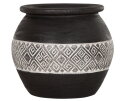 Vase Tribal large black - ORDER by 2 pcs,24x&Oslash;26 cm