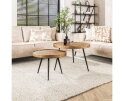 Salontafel Vera Set van 2 Metallic - Brons antiek