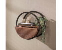 Wandschap Circular 1L &Oslash;50 - Massief acacia bruin