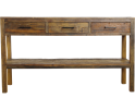 Sidetable Brent gerecycled hout naturel - 150 x 40 x 85 cm