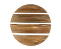 Wandschap set/4 rond - Massief margosa naturel