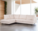 3 seater corner left, fabric Fjord 23, F460 beige