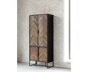 Cupboard Criss Cross, 4 doors,185x80x40 cm, mixed wood