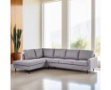 3 seater corner left, fabric Malmo 90, M311 grey