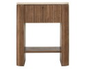 DTP home Lagoon nachtkastje teakhout en Mortex naturel / beige - 50 x 40 x 60 cm