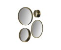 Wandspiegel Fletcher Rond - ø50 - antique gold - Metaal/glas