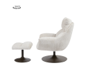 Force Fauteuil met voetenbank - Cremona 02 sand (draaibaar)