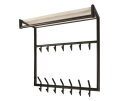 Kapstok Terra hoog roede-hoedenplank - Melamine travertine