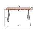 Bartafel edge 130 - Massief acacia naturel