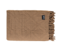 Jaydi Plaid 3-laags Katoen Met Ruit Leem 130x170cm - WOOOD Exclusive