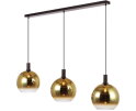 Hanglamp, 3-lichts, H850 goud
