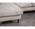 BY-OLAF Hoekbank Elvano met Chaise Longue - links of rechts – Champagne Stof Loris 01 – 218x152 cm