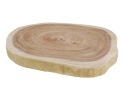 Ovaal tafelblad - 120x80x8 - Naturel - Munggur