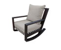 ZAMBRA ROCKING CHAIR  -  BRAIDED OUTDOOR 30MM OFF WHITE