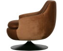 Jada Draaifauteuil Fluweel Bruin - WOOOD Exclusive