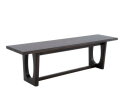 Eetkamerbank Flow eiken 155x40x45 cm - Espresso bruin - Japandi