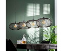 Hanglamp copper twist 4 lampen &Oslash;35 cm  - Zwart nikkel